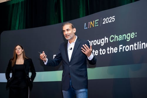 keynote speakers Gaurav Gupta and Vanessa Akhtar of Kotter International challenged attendees to rethink traditional management approaches in today’s times,