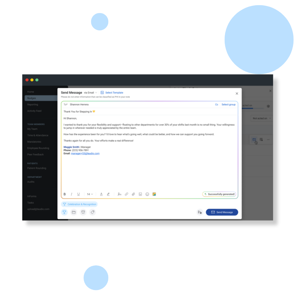 AI powered communication