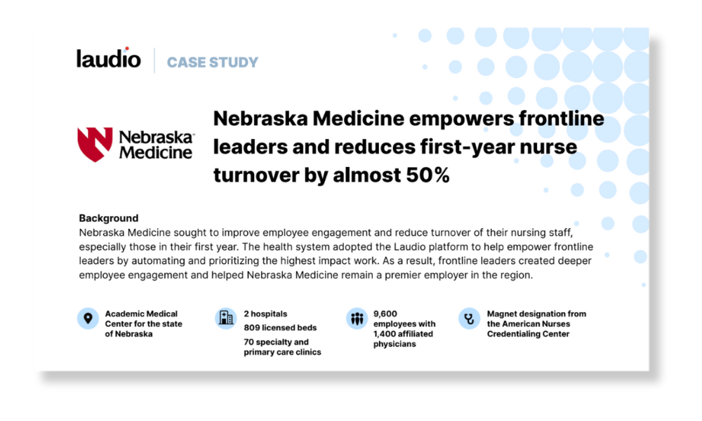 Nebraska Medicine & Laudio Case Study Preview
